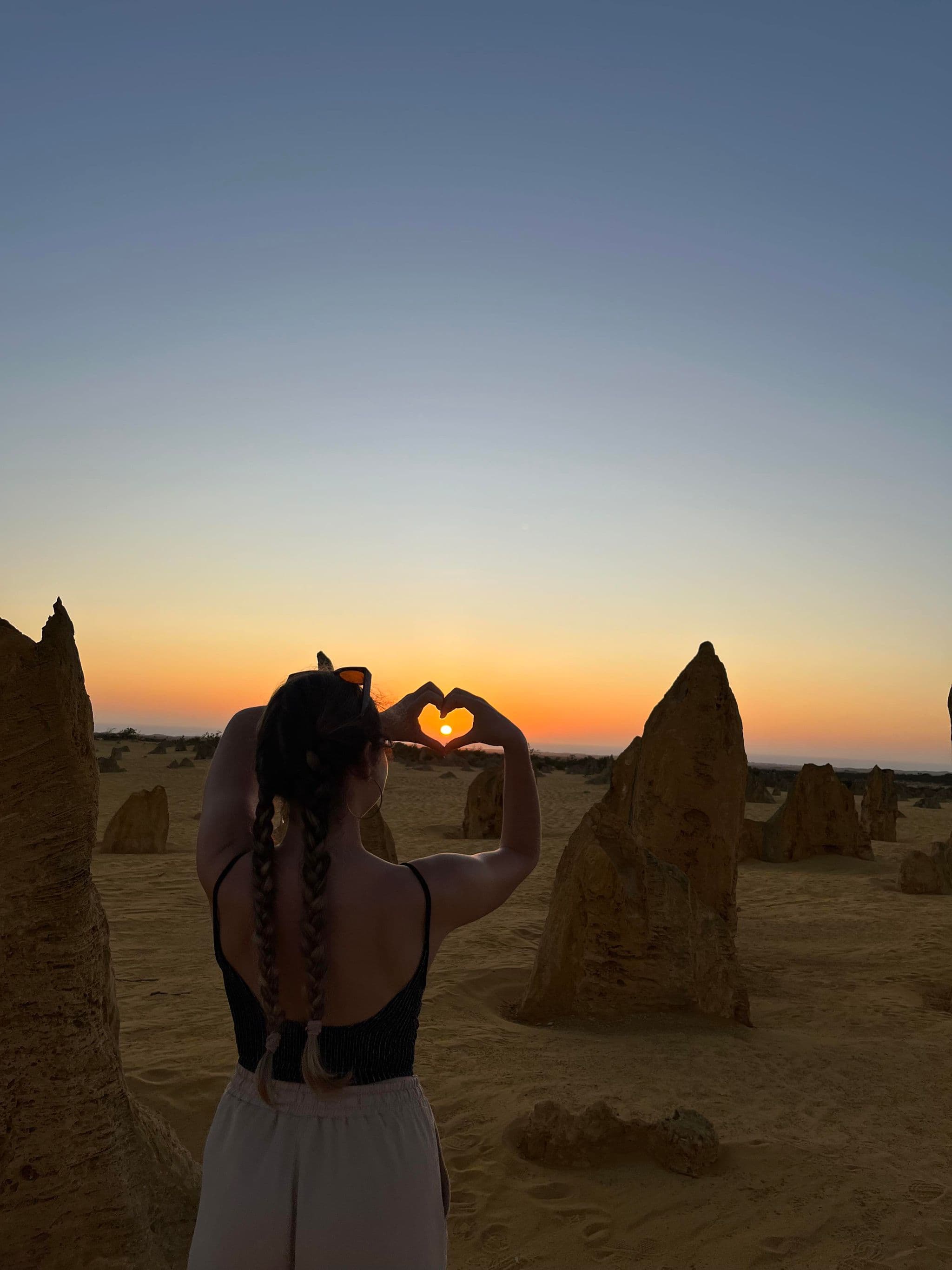 Julia Lobet dans le désert